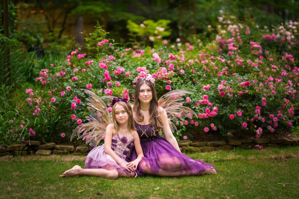 sisters fairy purple garden outdoor
